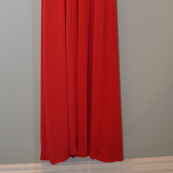 BCBGMaxAzria Red Strapless Floor length Gown - Picture 10 of 14
